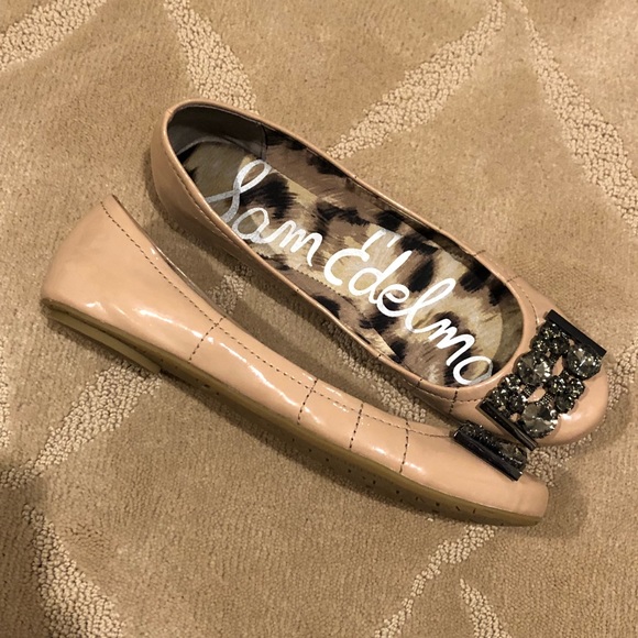Sam Edelman Embellished Nude Flats - Picture 5 of 7